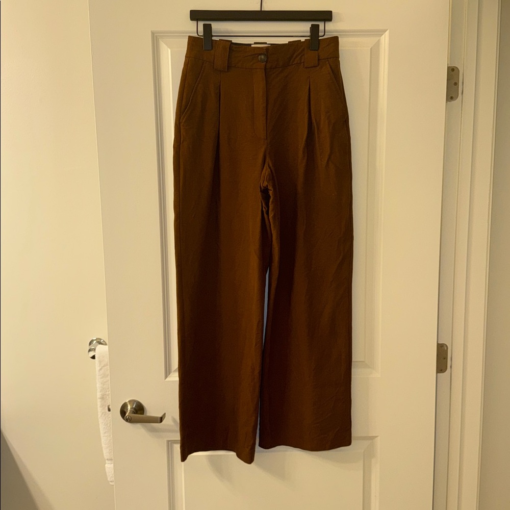 Sézane Théophile Trousers in Chocolate